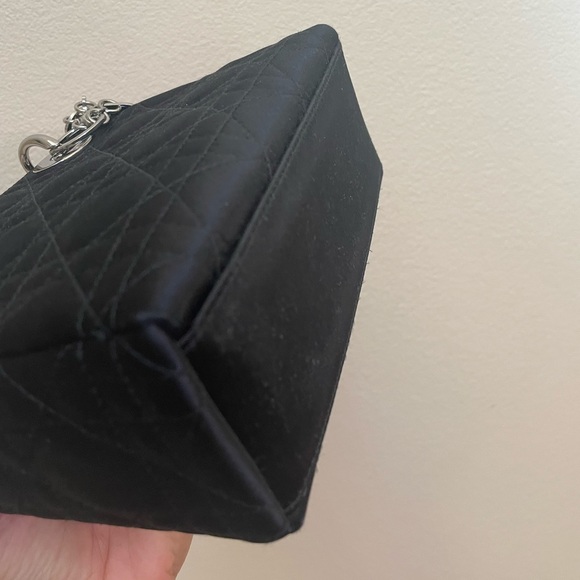 SOLD Lady Dior Mini Satin Bag Silver Hardware - Picture 6 of 13